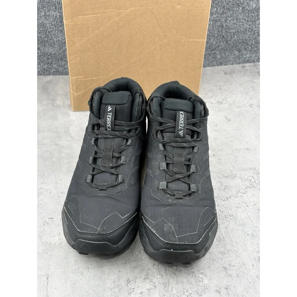Adidas Terrex Skychaser AX5 Mid Black Gore-tex Hiking Shoes JQ2207 Size 8.5 Men